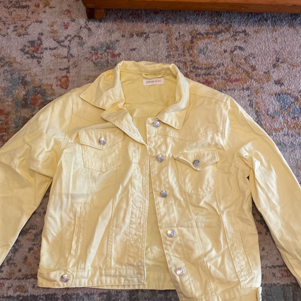 Yellow jean jacket